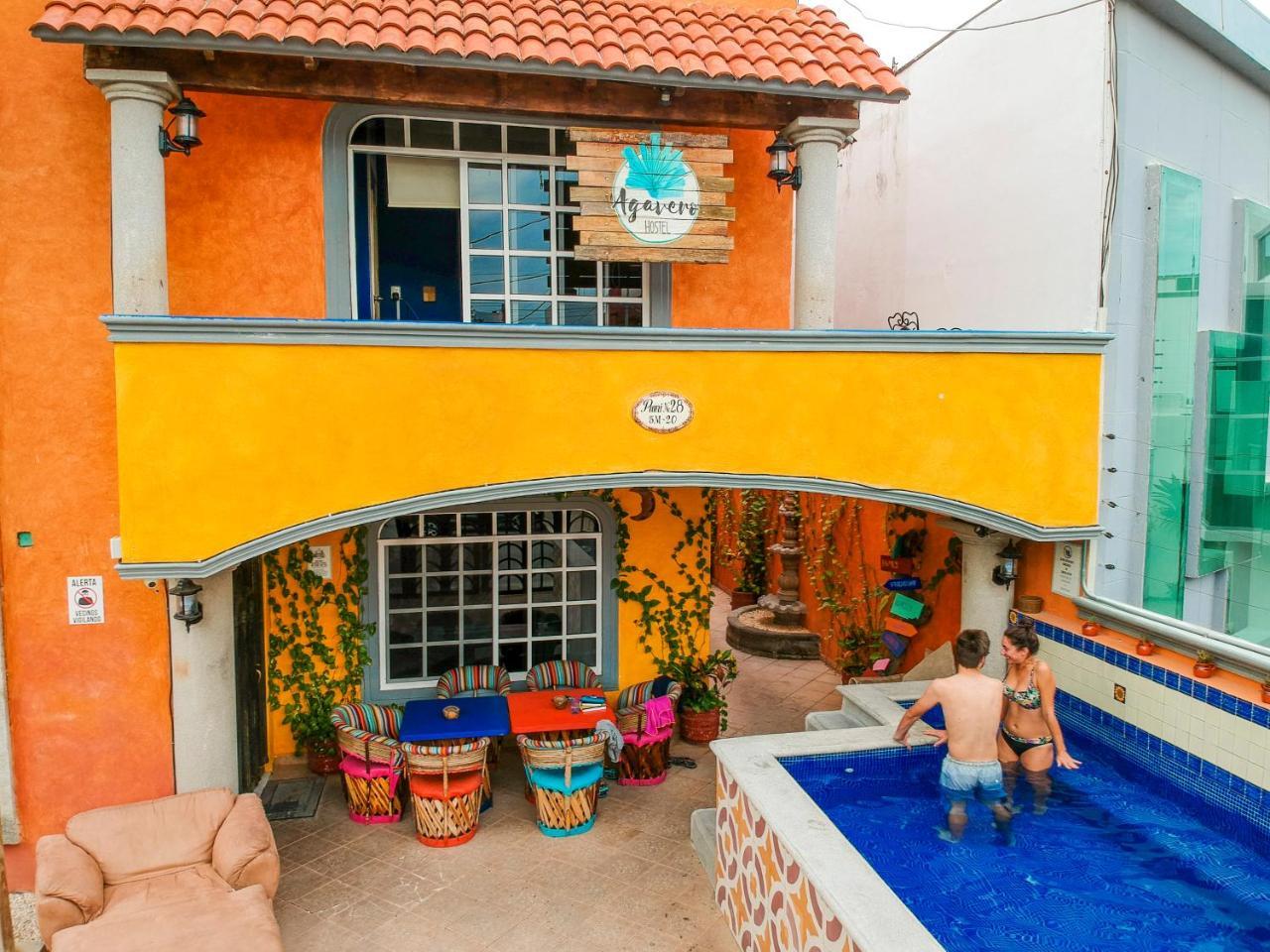 Agavero Hostel Cancún Exteriör bild